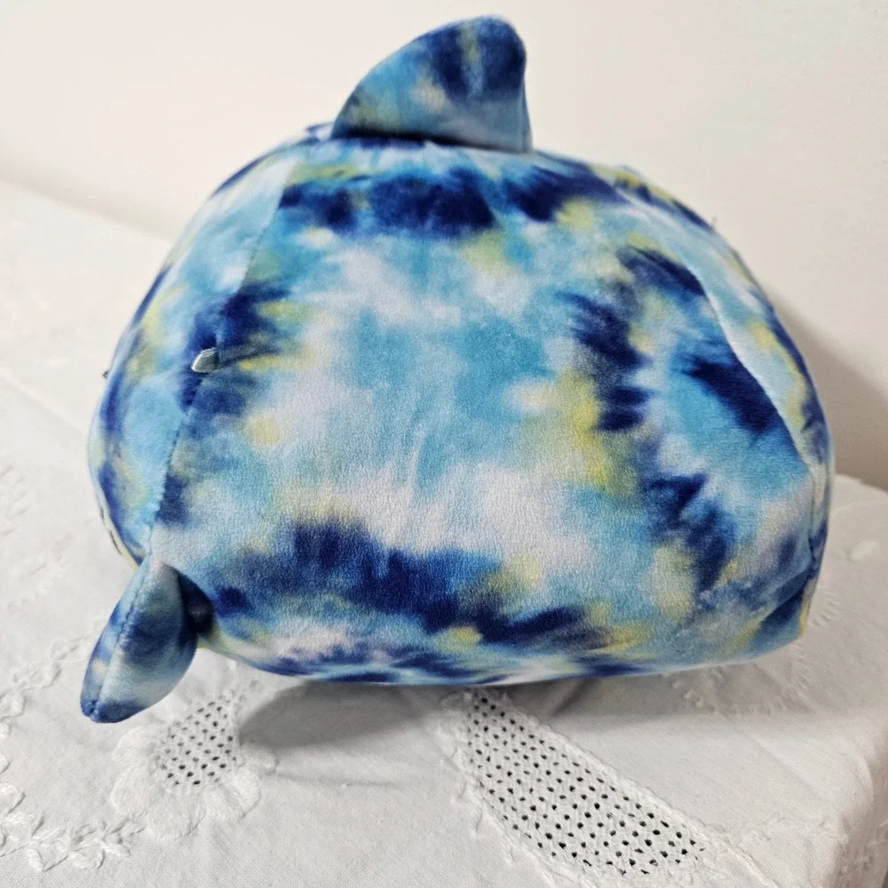 Squishmallows‎ Stackables Luther the Shark Blue Tie Dye Plush 8 Inch Shark